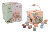 Zabawki drewniane - Jouéco The Wildies Family Shape Sorter - 263-80125
