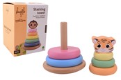 Zabawki drewniane - Jouéco The Wildie Family Stacking Tower - 263-80118