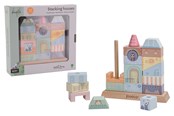 Zabawki drewniane - Jouéco The Wildies Family Stacking Houses - 263-80089