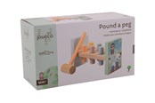 Zabawki drewniane - Jouéco The Wildies Family Pound a peg - 263-80086