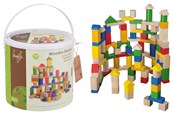 Zabawki drewniane - Jouéco Wooden blocks 100 pcs - 263-80019