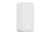 Powerbank - Baseus EnerFill FM41 20000mAh 20W Magnetic Power Bank with USB-C to USB-C Cable 30cm - White Powerbank - Biały - 20000 mAh - E0027U01