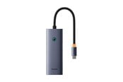 USB hub - Baseus UltraJoy Series 5in1 Hub USB-C to 1x HDMI4K@30Hz+ 4 x USB-A 3.0 - gray USB hub - B00052801811-05