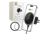 Telefon - Adapter i Ładowarka - Tech-Protect A2 Car Phone Holder with MagSafe 15W Inductive Charger for Air Vent - Blackmo - 9589046926730