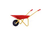 Zabawy w ogrodzie - Metal Children's Wheelbarrow with Rubber Wheels - KL7655
