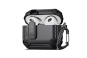 Telefon - Pokrowiec i etui - Tech-Protect X-Carbo Case for AirPods Pro 1 / 2 - Black - 9490713928080