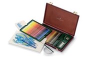 Przybory do pisania i rysowania - Faber-Castell Albrecht Durer Watercolor Pencils Wood Case of 48 Accessories - 117506