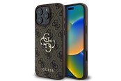 Telefon - Pokrowiec i etui - GUESS 4G Big Logo Case for iPhone 16 Pro - Brown - 3666339327583