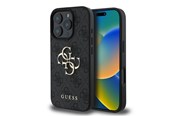 Telefon - Pokrowiec i etui - GUESS 4G Big Logo Case for iPhone 16 Pro - Black - 3666339327545