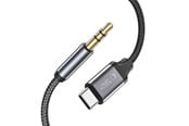 Kabel USB - Tech-Protect UltraBoost Audio USB-C / Mini Jack Cable 3.5mm 1m - Black - 9490713929070