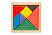 Puzzle - Duckiez Wooden Tangram Puzzle 7 pcs. Drewniany - 8709