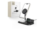 Telefon - Adapter i Ladowarka - Tech-Protect QI15W-A22 Inductive MagSafe Charger with 3in1 MagSafe Stand for Smartphone / Apple Watch / AirPods - Black - 9490713930960