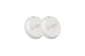 Telefon - Inne akcesoria - SBS Track My Circle locator compatible with Apple Find My set of 2 - white - TEFINDTAGAP2SET