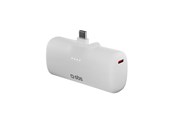 Powerbank - SBS EcoPower 5000 mAh 10W Powerbank with Built-in USB-C Port - White Powerbank - Biały - 5000 mAh - TEBB5000PLUGWGRS