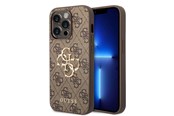 Telefon - Pokrowiec i etui - GUESS GUHCP15X4GMGBR iPhone 15 Pro Max 6.7" brown/brown hardcase 4G Big Metal Logo - 3666339171537