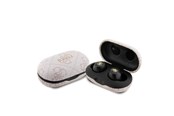 Sluchawki, zestaw sluchawkowy - GUESS 4G Metal Bluetooth headphones with ENC docking station - pink - 3666339220860