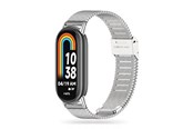 Smartwatch - akcesoria - Tech-Protect MilaneseBand Strap for Xiaomi Smart Band 8 / 8 NFC - Silver - 9490713935170