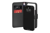 Telefon - Pokrowiec i etui - Puro Wallet Stand Case for iPhone 17 Pro Max Made of Eco-Leather with a Flap Wallet and Stand Function - Black - PUIPC17P69BOOKC8BLK