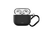 Telefon - Adapter i Ladowarka - Puro Icon Case for AirPods 4 - Black - PUAPC4ICONBLK