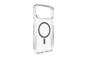 Telefon - Pokrowiec i etui - Puro Lite Mag TPU+PC Case Compatible with MagSafe for iPhone 17 Pro - Transparent with Gray Ring - PUIPC17P63LITEMDKGR