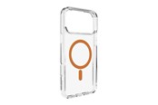 Telefon - Pokrowiec i etui - Puro Lite Mag TPU+PC Case Compatible with MagSafe for iPhone 17 Pro - Transparent with Orange Ring - PUIPC17P63LITEMORA