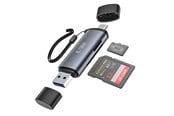 USB hub - Tech-Protect UltraBoost SD / micro SD card reader with USB-C / USB-A connectors - grey USB hub - 4 - USB 3.0 - Szary - 9490713934685