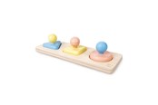 Zabawki dla niemowlat - Hape Montessori Mirror Shape Puzzle Wood - E0072