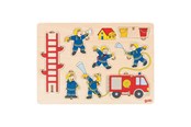 Puzzle - Intex Goki Wooden Stacking Puzzle Fire Brigade 8 pcs. Drewniany - 5220295