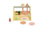 Zabawki drewniane - Classic World Wooden Pizza Oven Playset 7-piece. - 50590