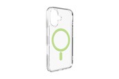 Telefon - Pokrowiec i etui - Puro Lite Mag TPU+PC Case Compatible with MagSafe for iPhone 17 - Transparent with Green Ring - PUIPC1763LITEMGRN