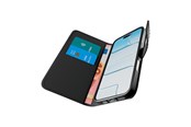 Telefon - Pokrowiec i etui - Puro Wallet Stand case for iPhone 17 made of faux-leather with a flap wallet and stand function - black - PUIPC1763BOOKC8BLK