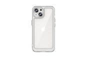 Telefon - Pokrowiec i etui - Hurtel iPhone 15 Plus Outer Space Reinforced Case with Flexible Frame - Transparent - 9145576279649