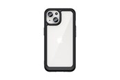 Telefon - Pokrowiec i etui - Hurtel Reinforced Case with Flexible Frame for iPhone 15 Plus Outer Space - Black - 9145576279618