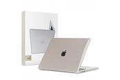 Torba, plecak i pokrowiec na laptopa - Tech-Protect SmartShell Case for MacBook Air 15" M2 / M3 / 2023-2024 - Transparent - 9490713935729