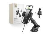 Telefon - Adapter i Ładowarka - Tech-Protect CM15W-V1 Car Phone Holder with Inductive Charger 15W for Cockpit / Air Vent Grille - Black - 9490713935095