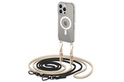 Telefon - Pokrowiec i etui - Tech-Protect FlexAir Chain Case with MagSafe for iPhone 15 Pro - Black and Beige - 9490713936856