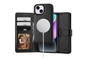 Telefon - Pokrowiec i etui - Tech-Protect  Wallet MagSafe Case for iPhone 15 - Black - 9319456603910