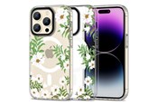 Telefon - Pokrowiec i etui - Tech-Protect MagMood MagSafe Case for iPhone 15 Pro Max - Daisies with Leaves - 9319456605433