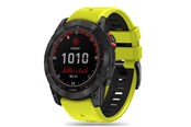Smartwatch - akcesoria - Tech-Protect IconBand Pro Strap for Garmin Fenix 3 / 5X / 3HR / 5X Plus / 6X / 6X Pro / 7X - Lime Black - 9319456605129