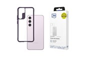 Telefon - Pokrowiec i etui - 3mk Satin Armor Case+ Purple for Samsung Galaxy S24 - Transparent - 5903108592864