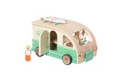 Zabawki drewniane - Classic World Wooden Camper with Accessories - 9pcs. - 20264