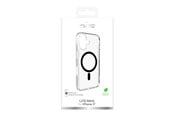 Telefon - Pokrowiec i etui - Puro Lite Mag TPU+PC Case Compatible with MagSafe for iPhone 17 - Transparent with Black Ring - PUIPC1763LITEMBLK