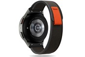 Smartwatch - akcesoria - Tech-Protect Nylon Strap for Samsung Galaxy Watch 4 / 5 / 5 Pro / 6 / 7 / FE - Black & Orange - 9319456607512