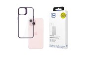 Telefon - Pokrowiec i etui - 3mk Satin Armor Case+ Purple for Apple iPhone 15 - transparent - 5903108592796