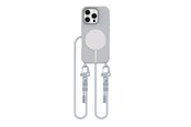 Telefon - Pokrowiec i etui - Tech-Protect MagNecklace MagSafe Case with Lanyard for iPhone 16 Pro Max - Gray - 5906302311989