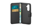 Telefon - Pokrowiec i etui - Puro PU Leather Booklet Case with Flap and Wallet for Samsung Galaxy S25+ - Black - PUSGS25PBOOKC8BLK