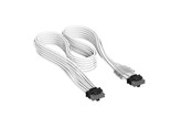 Kabel zasilajacy (wewnetrzny) - Corsair Elite Premium Individually Sleeved PCIe 12V-2x6 to PCIe 12V-2x6 600W (Universal) - Biały - CP-8920432