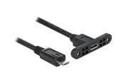 Kabel USB - DeLOCK - USB extension cable - Micro-USB Type B to Micro-USB Type B - 25 cm - 85245