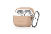 Telefon - Pokrowiec i etui - Tech-Protect Silicone Hook Case for Apple AirPods Pro 1/2 - Beige - 5906302313280