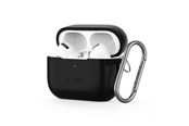 Telefon - Pokrowiec i etui - Tech-Protect Silicone Hook Case for Apple AirPods Pro 1/2 - Black - 5906302313297